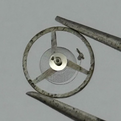 FHF 57 Balance Wheel Complete And Spring 6¾''' Inca 1612 M Watch Movement Parts 