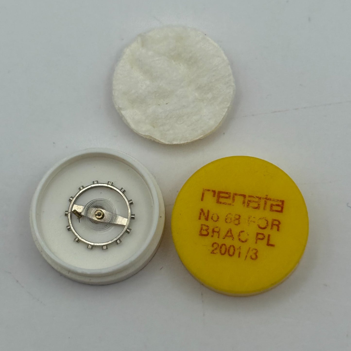 Brac 2001/3 Balance Wheel Complete And Spring  68 Watch Movement Parts NOS