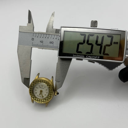 25mm Running Vintage Lucerne Diamond Tooled Swiss Gold Plated Manual Wind PARTS