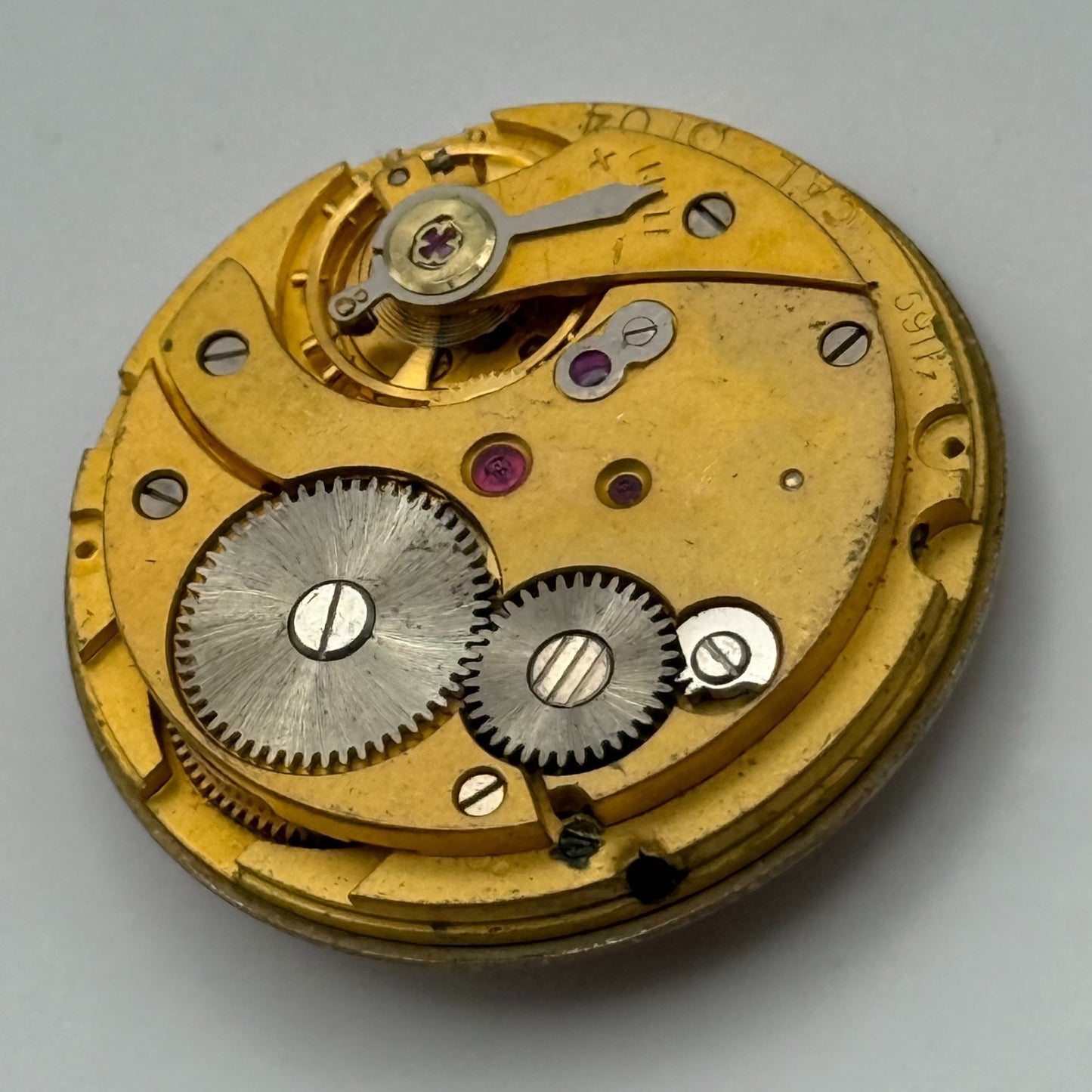 Smiths Imperial 5911 Cal 0104 Watch Movement Manual Wind Vintage Parts 26.9mm