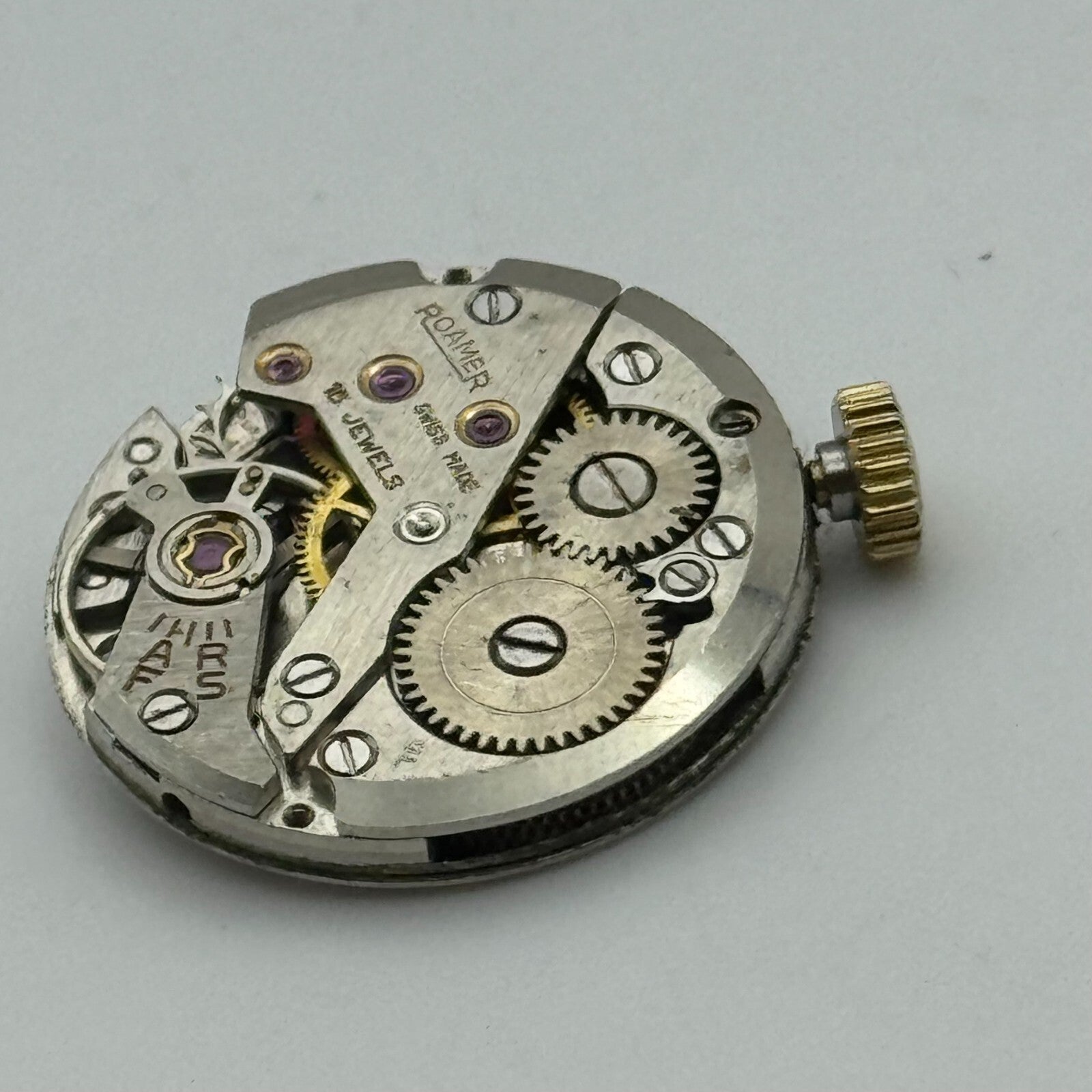 22.2mm Roamer MST 450 Manual Wind 15 Jewels Watch Movement Swiss Made PARTS