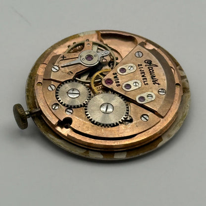 ETA 2409 Watch Movement Running Accurist Date Manual Wind Vintage Parts 25.8mm