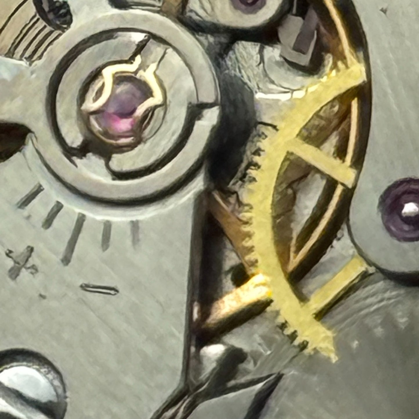 33mm Men's Vintage Peseux 7040 Rennie 17 Jewels Manual Wind Watch PARTS REPAIR