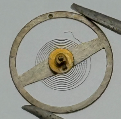 Ebosa 52 Balance Wheel Complete And Spring  5¼’’’ 130 Watch Movement Parts NOS