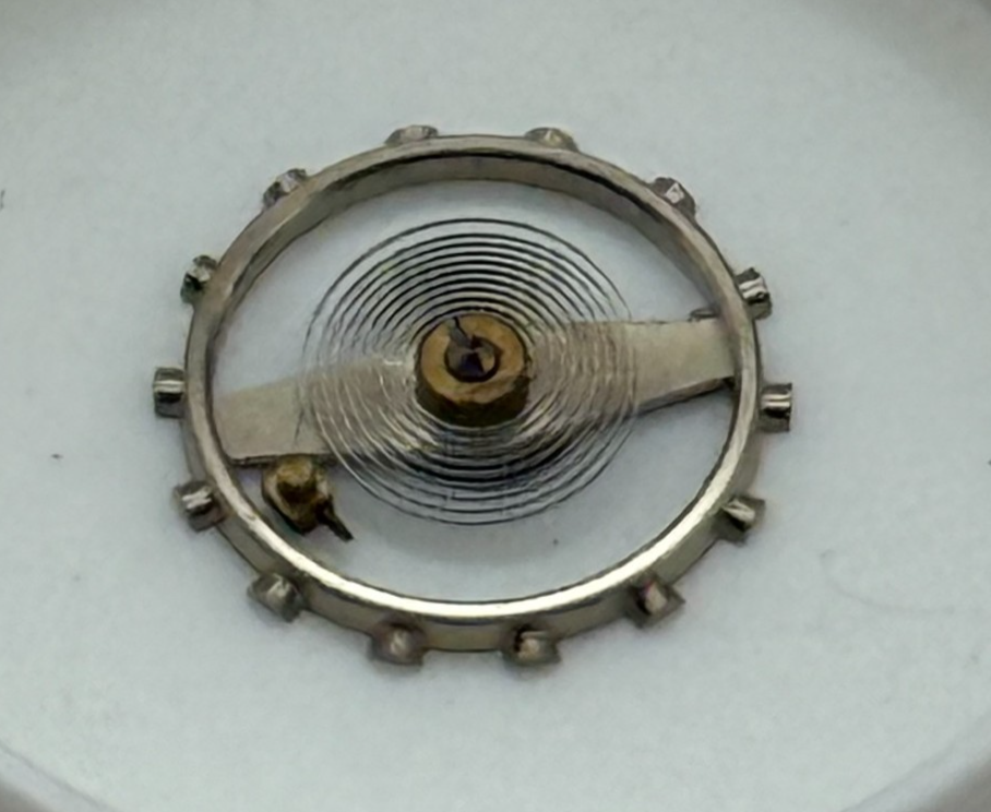EB 1225 Balance Wheel Complete And Spring 5¼’’’ 112 M Watch Movement Parts NOS
