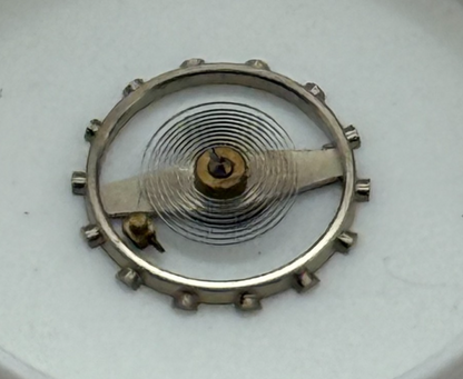 EB 1225 Balance Wheel Complete And Spring 5¼’’’ 112 M Watch Movement Parts NOS