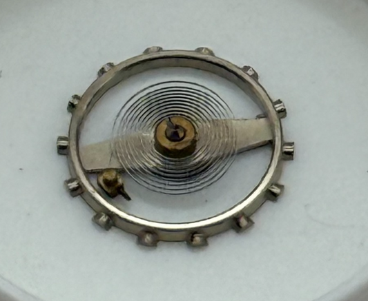 EB 1225 Balance Wheel Complete And Spring 5¼’’’ 112 M Watch Movement Parts NOS