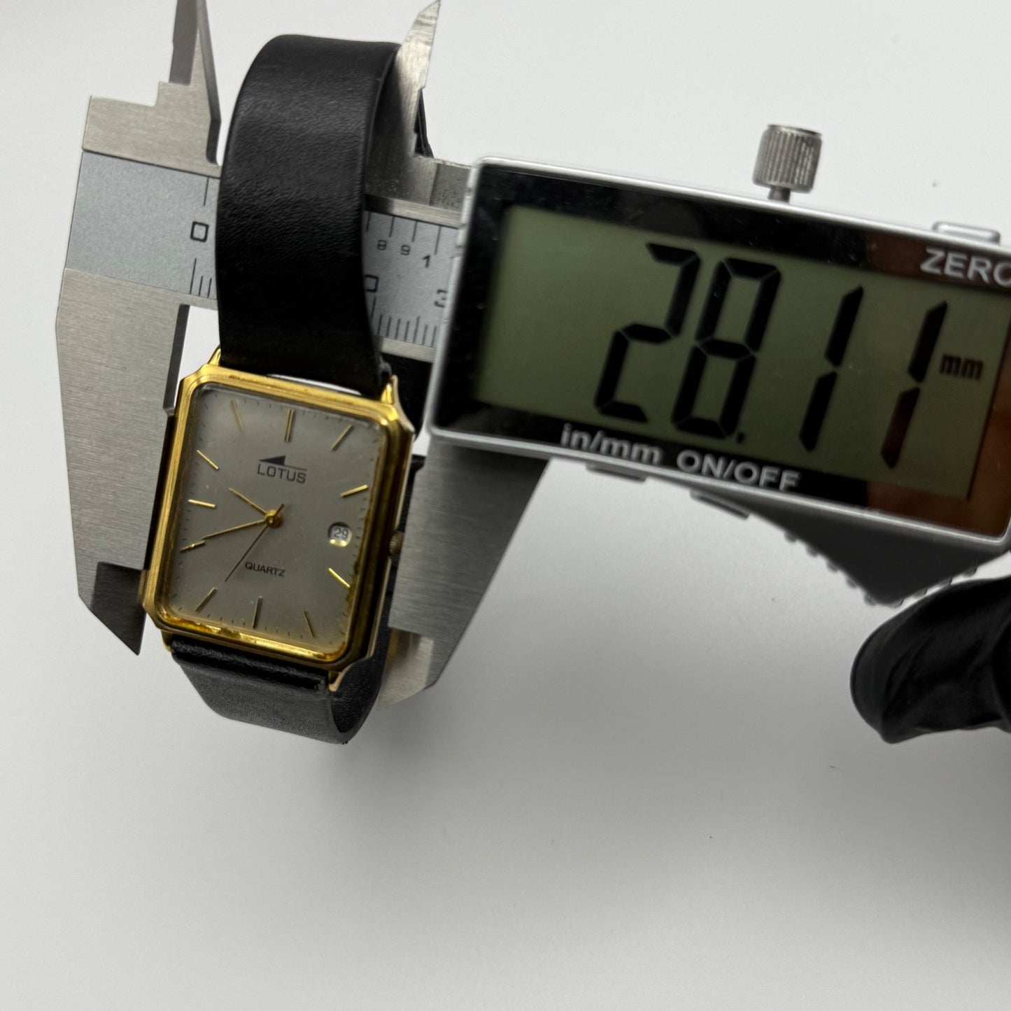 Working Ladies Lotus Date Dial Quartz 26mm Quartz Watch PUW Movement New Battery