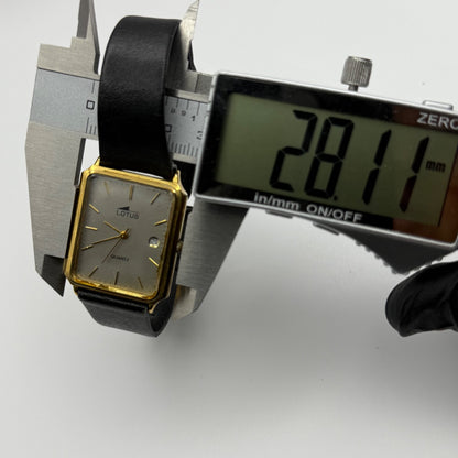 Working Ladies Lotus Date Dial Quartz 26mm Quartz Watch PUW Movement New Battery