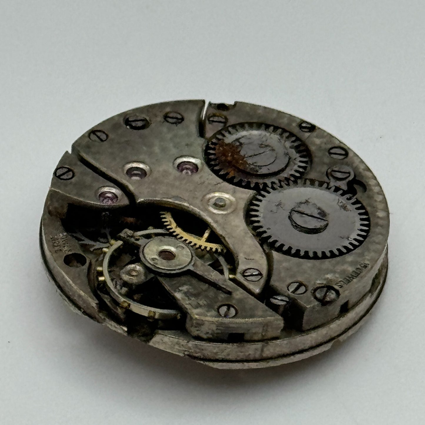 23.6mm Balance Intact 15 Jewels Manual Wind Watch Movement Swiss Vintage PARTS