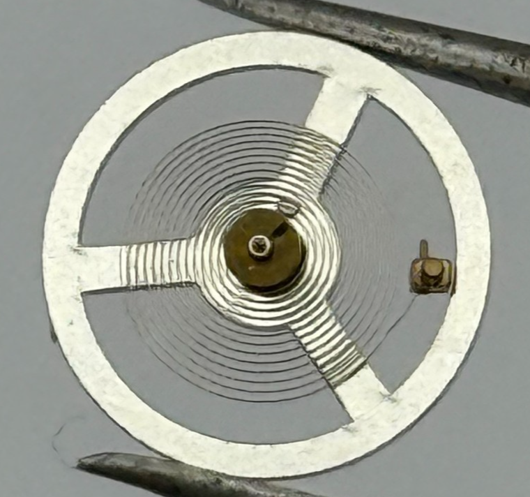 LSH 1262 Balance Wheel Complete And Spring  12’’’  1855 Watch Movement Parts 