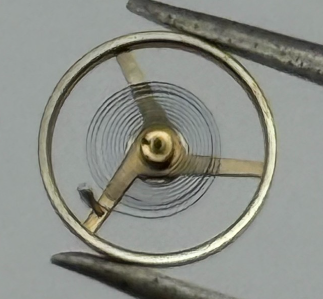 FHF 59-21 Balance Wheel Complete And Spring  1353 Watch Movement Parts NOS