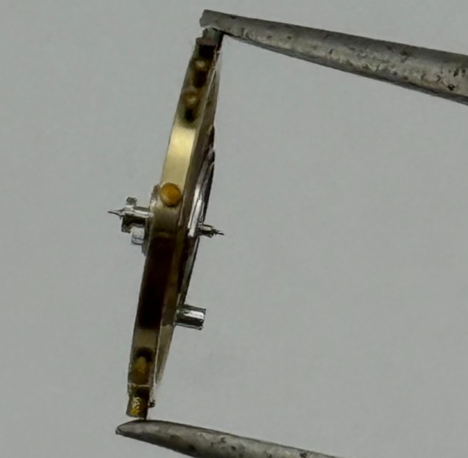 FHF 175 Balance Complete 10 1/2''' Renata Watch Movement Parts Vintage Damaged