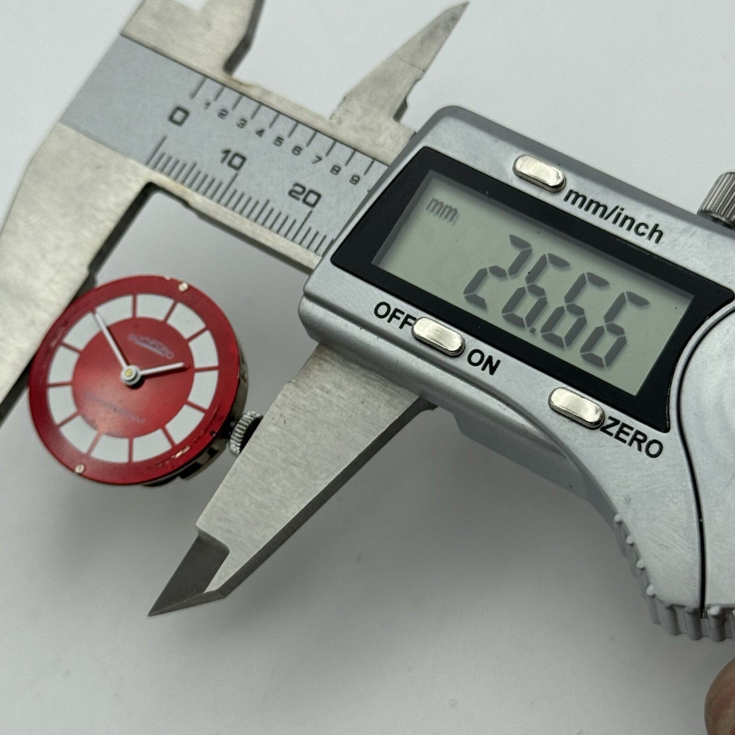 26mm Ladies Manual Wind Glynford Basis Red DialSwiss Watch FOR PARTS TO RESTORE