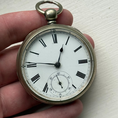 Waltham Airedale Model 1877 Pocket Watch Antique American Parts Repair ALD 54mm