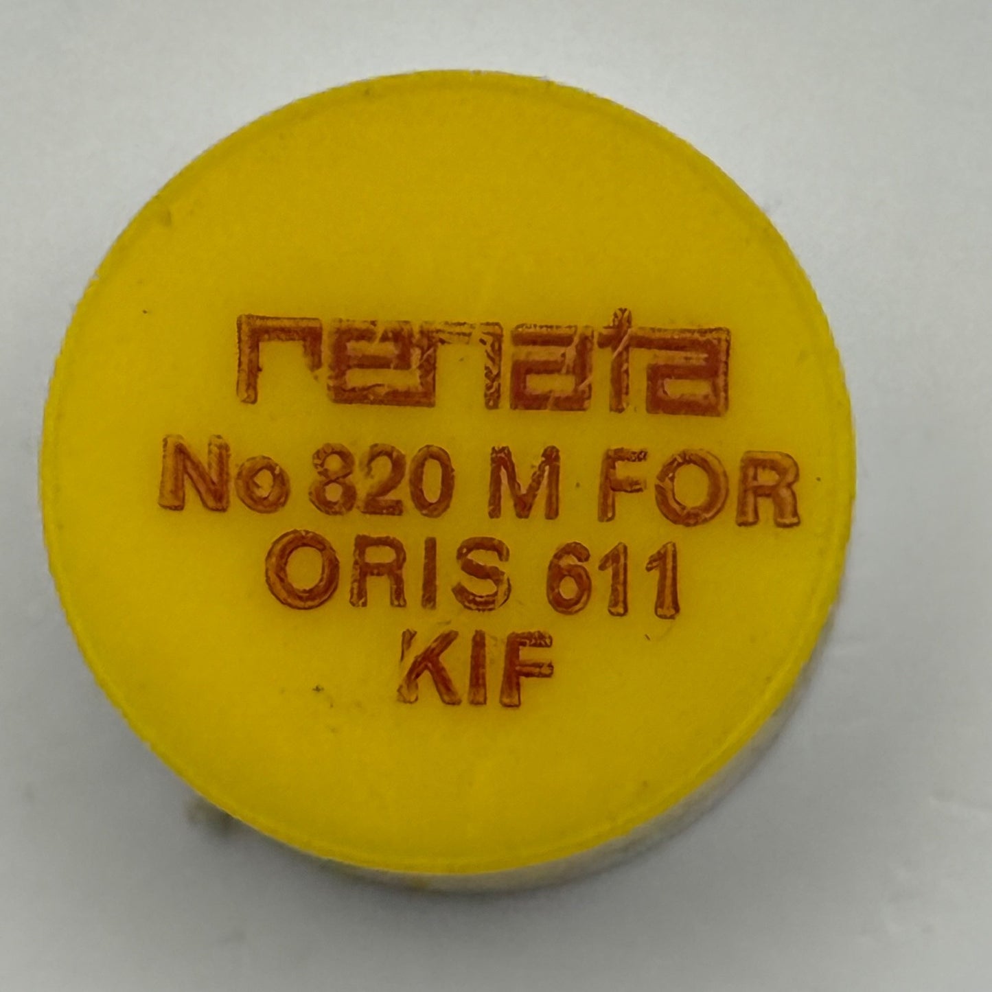 Oris 611 Balance Wheel Complete And Spring KIF 820 M Watch Movement Parts NOS