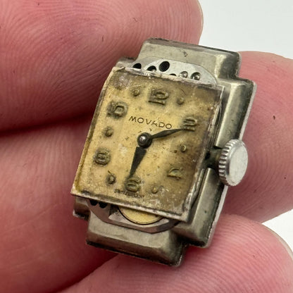 13.1mm Movado Ladies 575 Manual Wind Swiss Watch Movement Vintage RUNS FOR PARTS