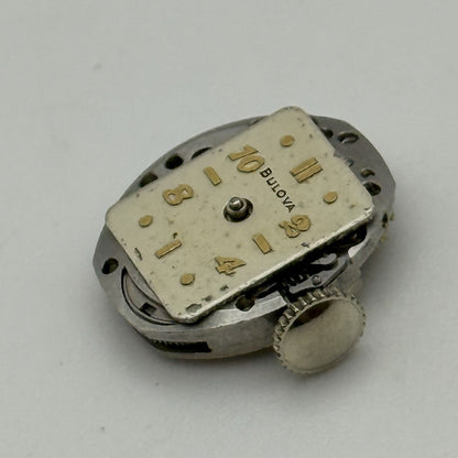 13mm Vintage Ladies Bulova 5AD Manual Wind Swiss Watch Movement PARTS REPAIR