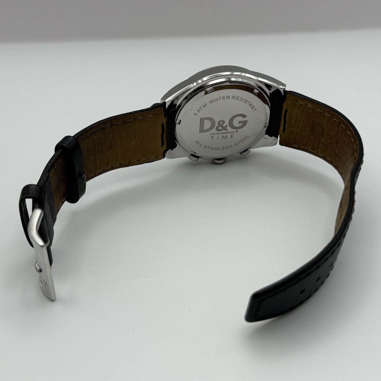 Dolce & Gabbana D&G 40mm Working Quartz Watch Date Display Stainless Steel