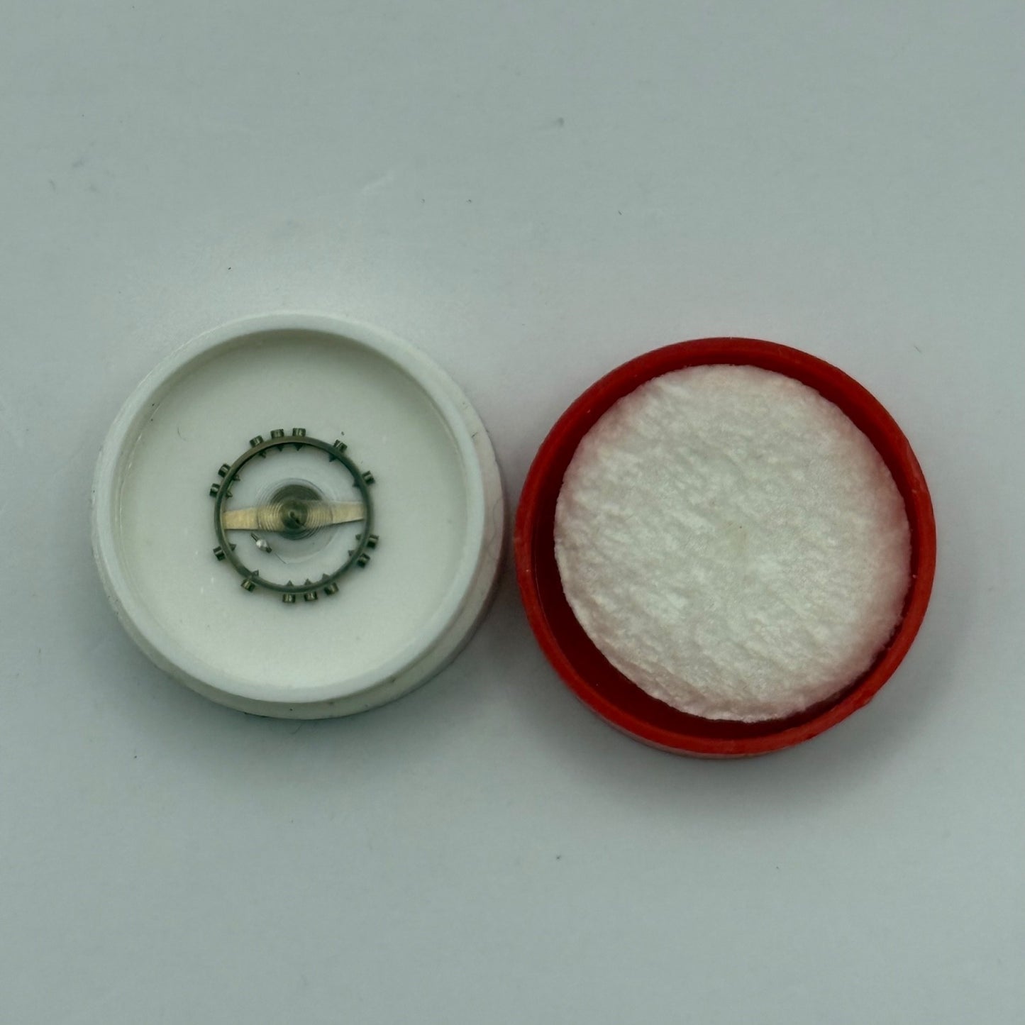 FEF 371 Balance Wheel Complete And Spring 6 3/4 - 8''' Watch Movement Parts 