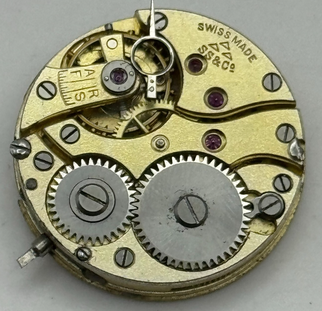 22.6mm High Grade Stauffer S S & Co 253 Swiss Watch Movement Vintage PARTS SPARE