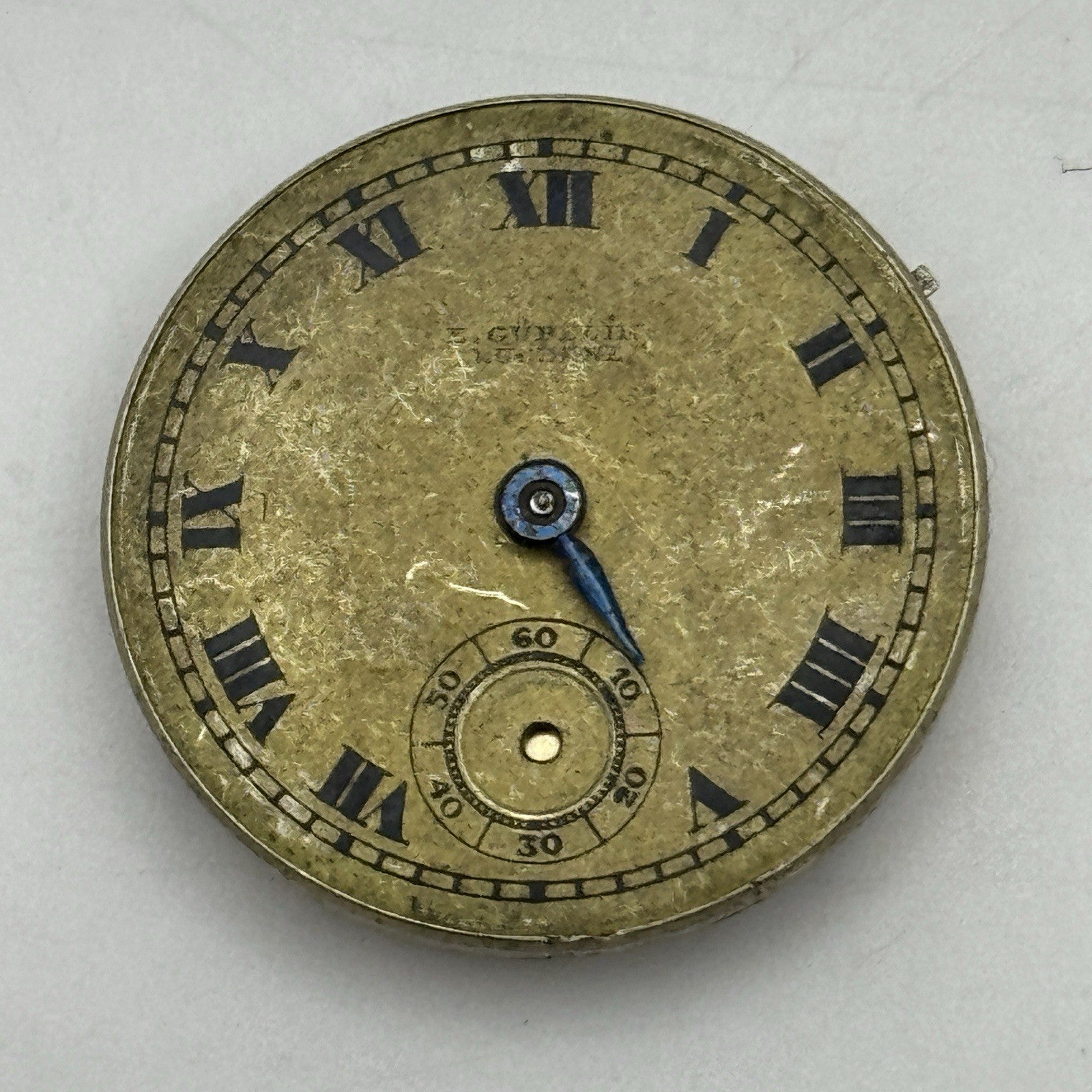 23.2mm E Gubelin Lucerne High Grade Manual Wind Swiss Watch Movement FOR PARTS