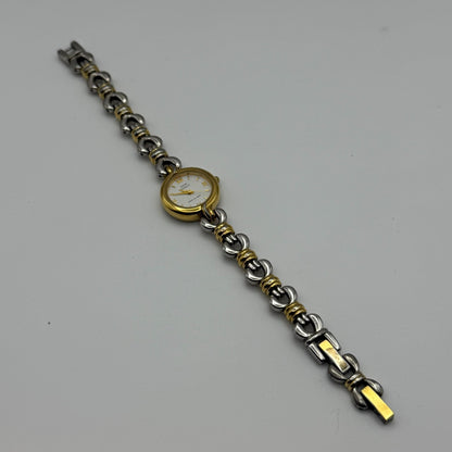 20mm Working Ladies Anne Klein III Two Tone Bracelet Quartz Watch 6.25 Inches