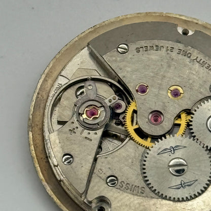 AS 1702/03 Rotary Date Watch Movement Manual Wind Vintage Parts Repair 25.8mm