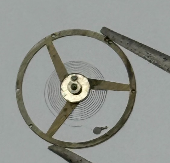 FEF 370 Balance Wheel Complete And Spring Inca Renata 1169 Watch Movement Parts 