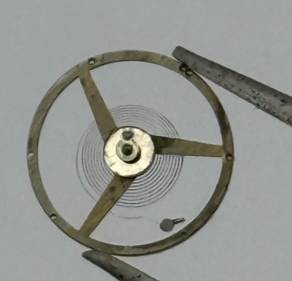 FEF 370 Balance Wheel Complete And Spring Inca Renata 1169 Watch Movement Parts 