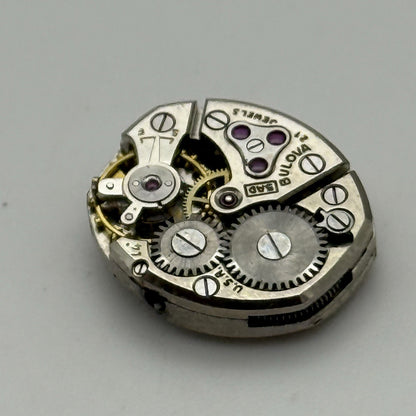 13.2mm Vintage Ladies Bulova 5AD Manual Wind Swiss Watch Movement PARTS REPAIR