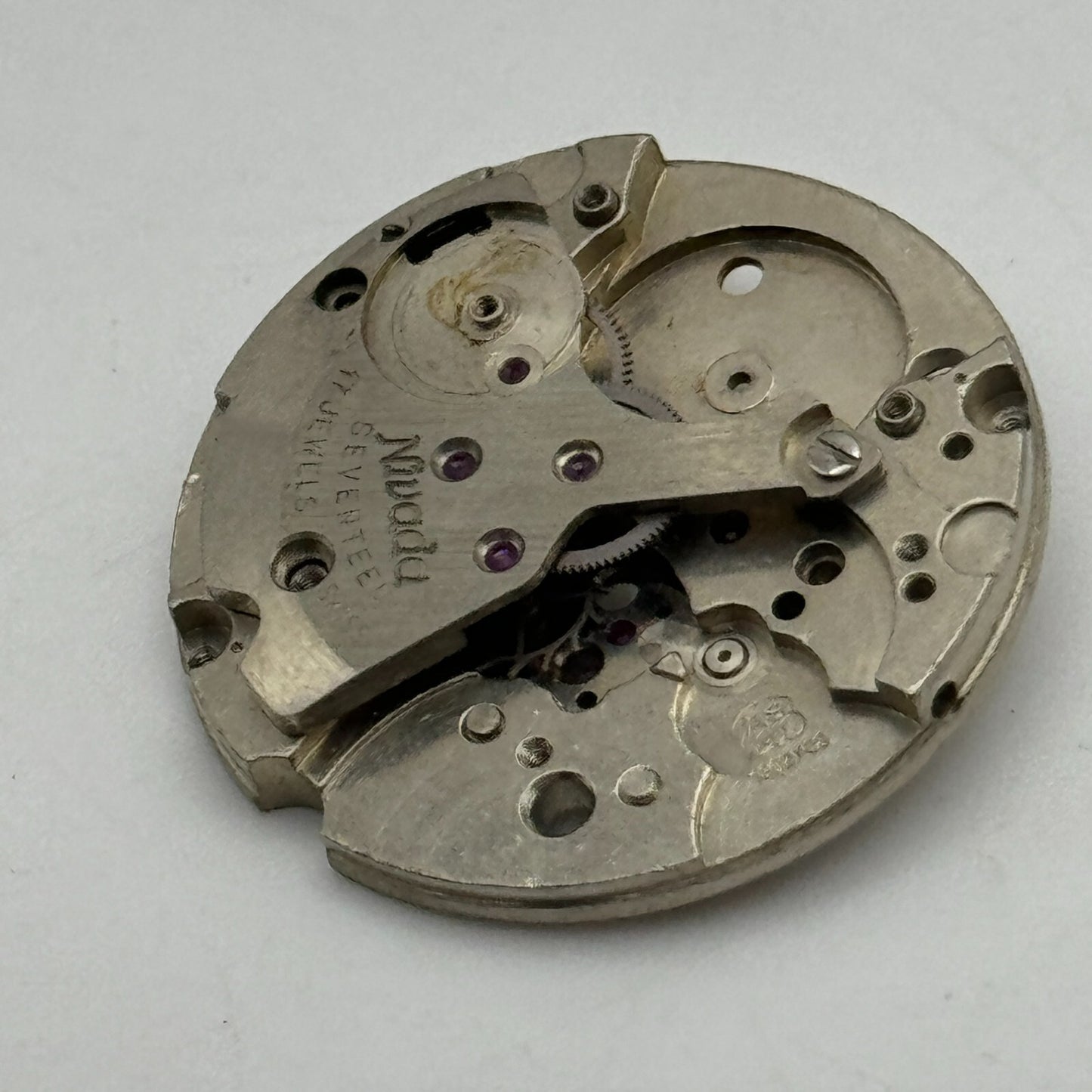 25.9mm Nivada AS ST 1802/03 Partial Manual Wind Swiss Watch Movement PARTS SPARE