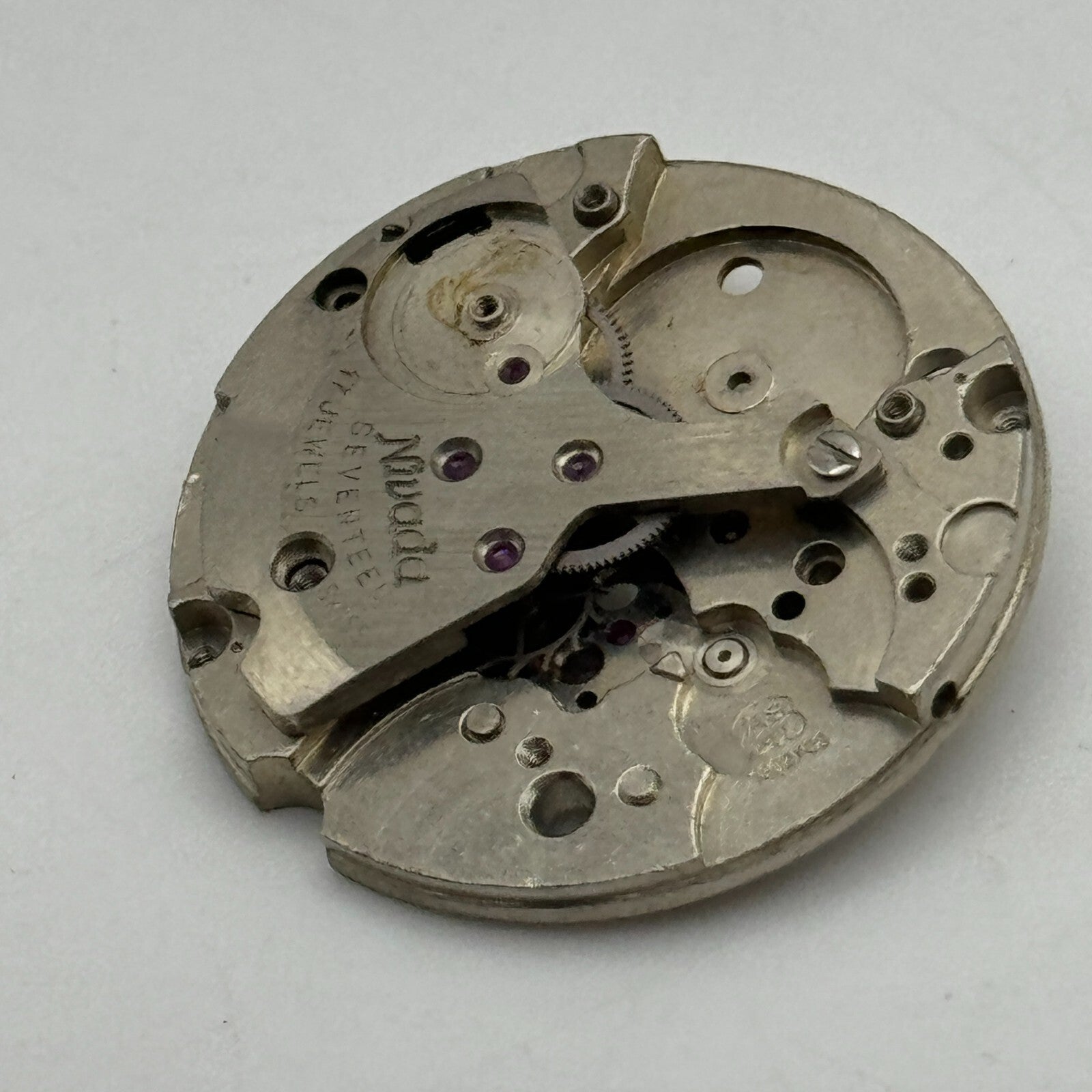 25.9mm Nivada AS ST 1802/03 Partial Manual Wind Swiss Watch Movement PARTS SPARE