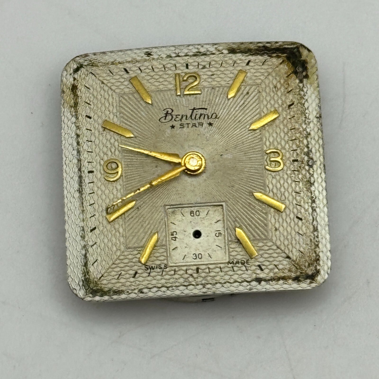 23.6mm Bentima ETA 1260 Manual Wind 15 Jewels Watch Movement Swiss Vintage PARTS