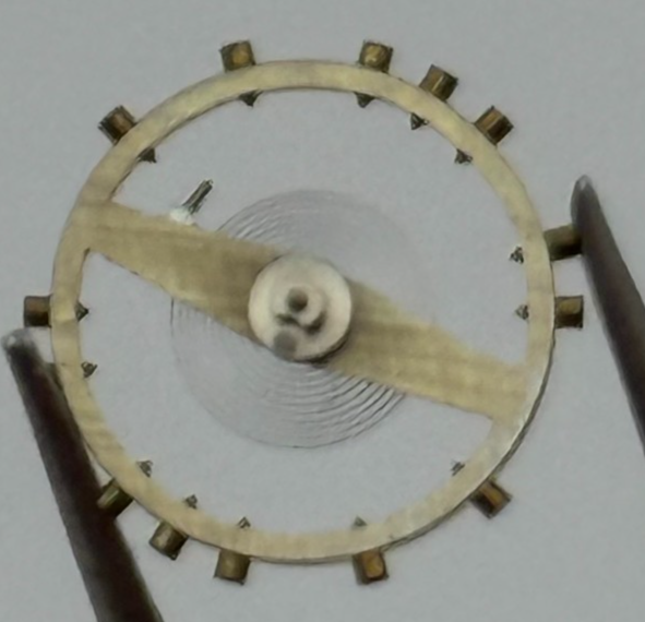 FHF 183 Balance Complete 10 1/2''' Renata 723 Watch Movement Parts Vintage NOS