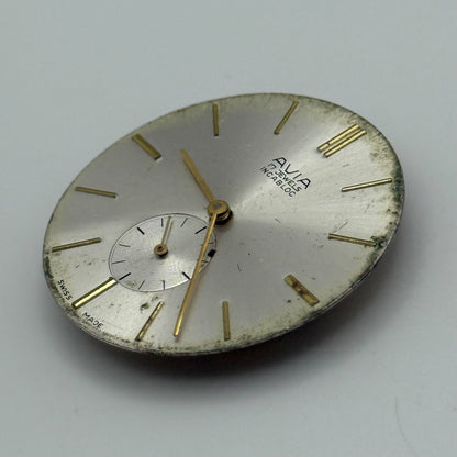 SGT 200 E4 Watch Movement Avia Ticking Manual Wind Vintage Parts Repair 23.6mm