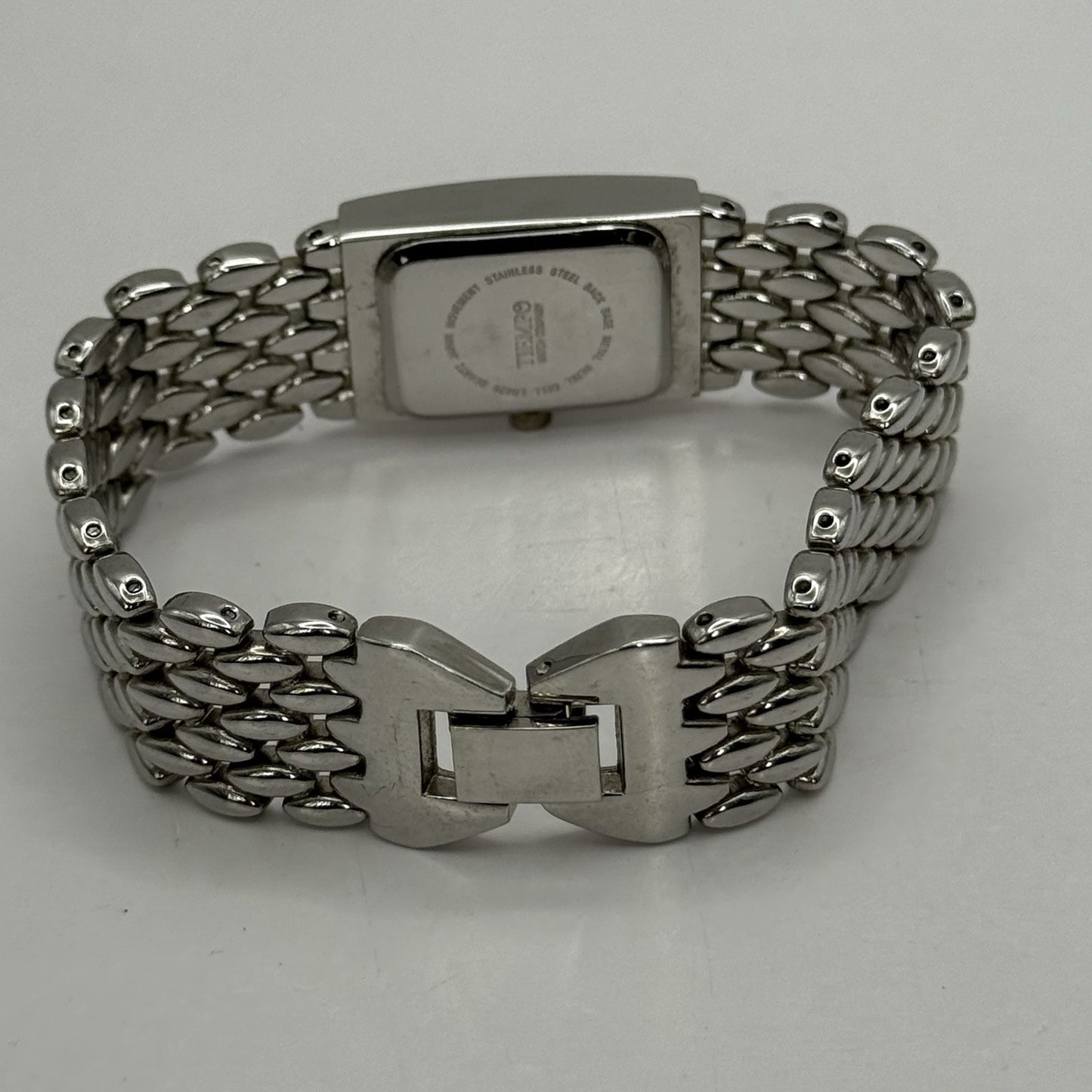 19mm Working Ladies Censi Collection Silver Tone Japan Quartz Watch 6.75 Inches