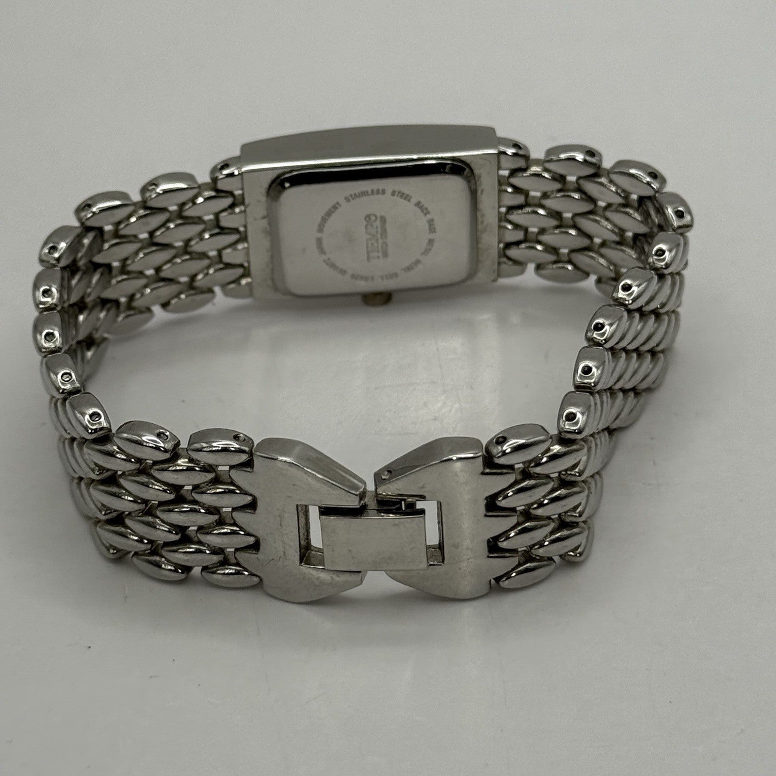 19mm Working Ladies Censi Collection Silver Tone Japan Quartz Watch 6.75 Inches