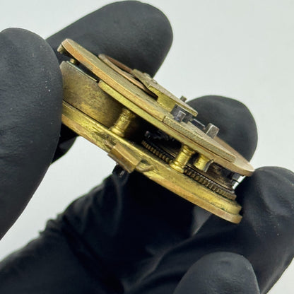 Fusee Pocket Watch Movement Antique English Key Wound Parts Repair Spares 46.4mm