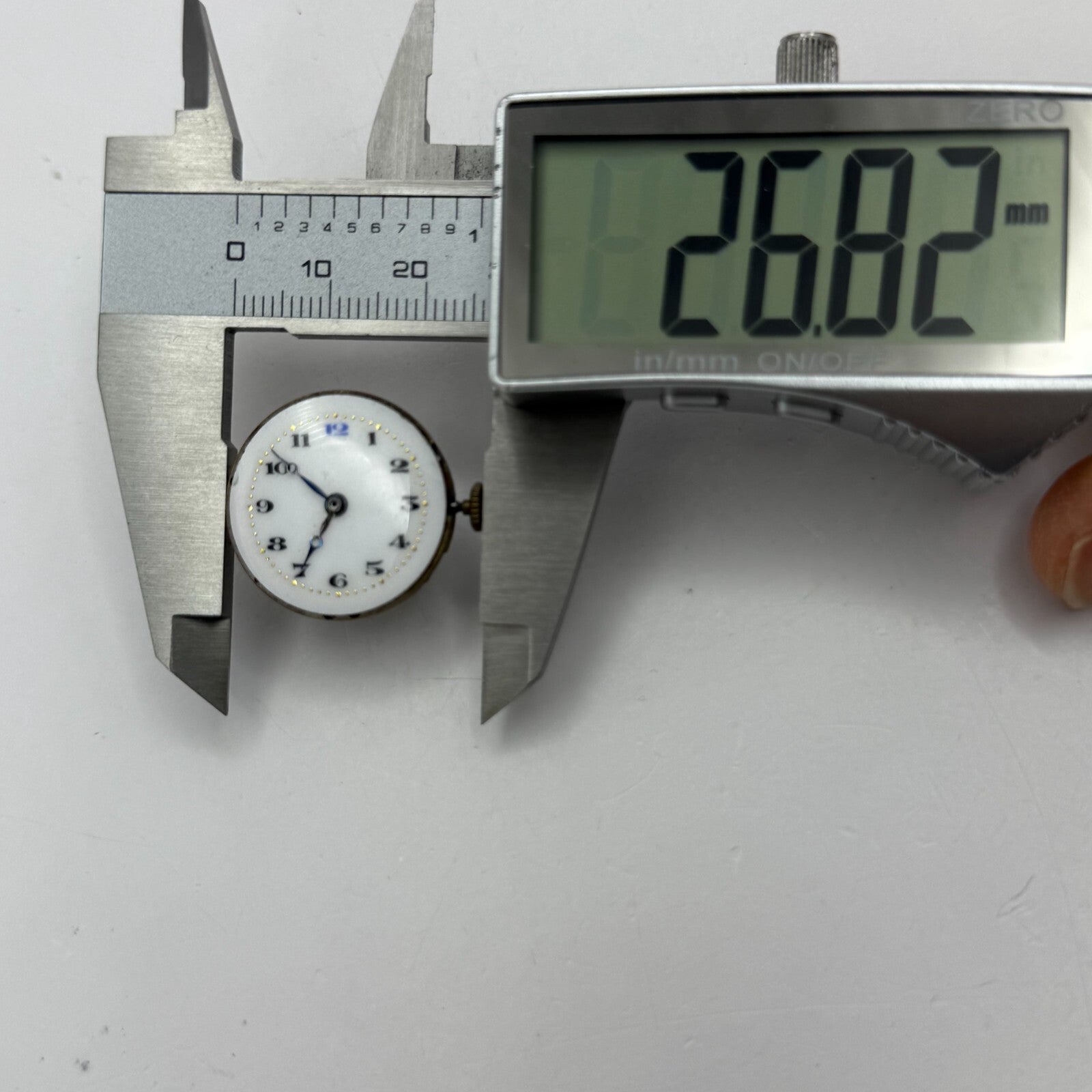 23.7mm Vintage Rival 15 Jewels Trench Manual Wind Watch Movement PARTS REPAIR