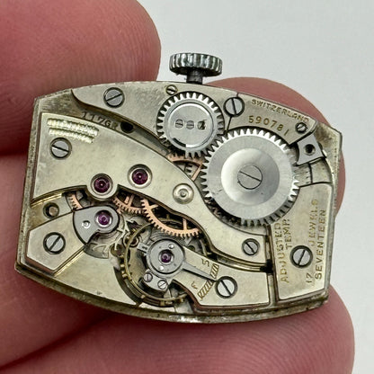 19mm Gruen 117 GR Precision Temp Adjusted Manual Wind Swiss Watch Movement PARTS