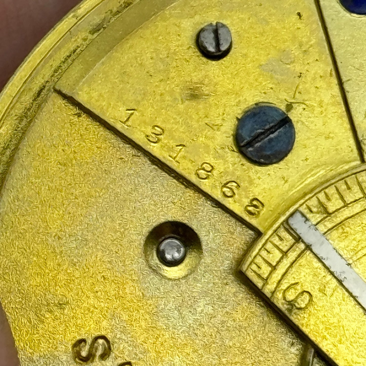 44.9mm Antique J G Graves Sheffield English Express Lever Pocket Watch Movement