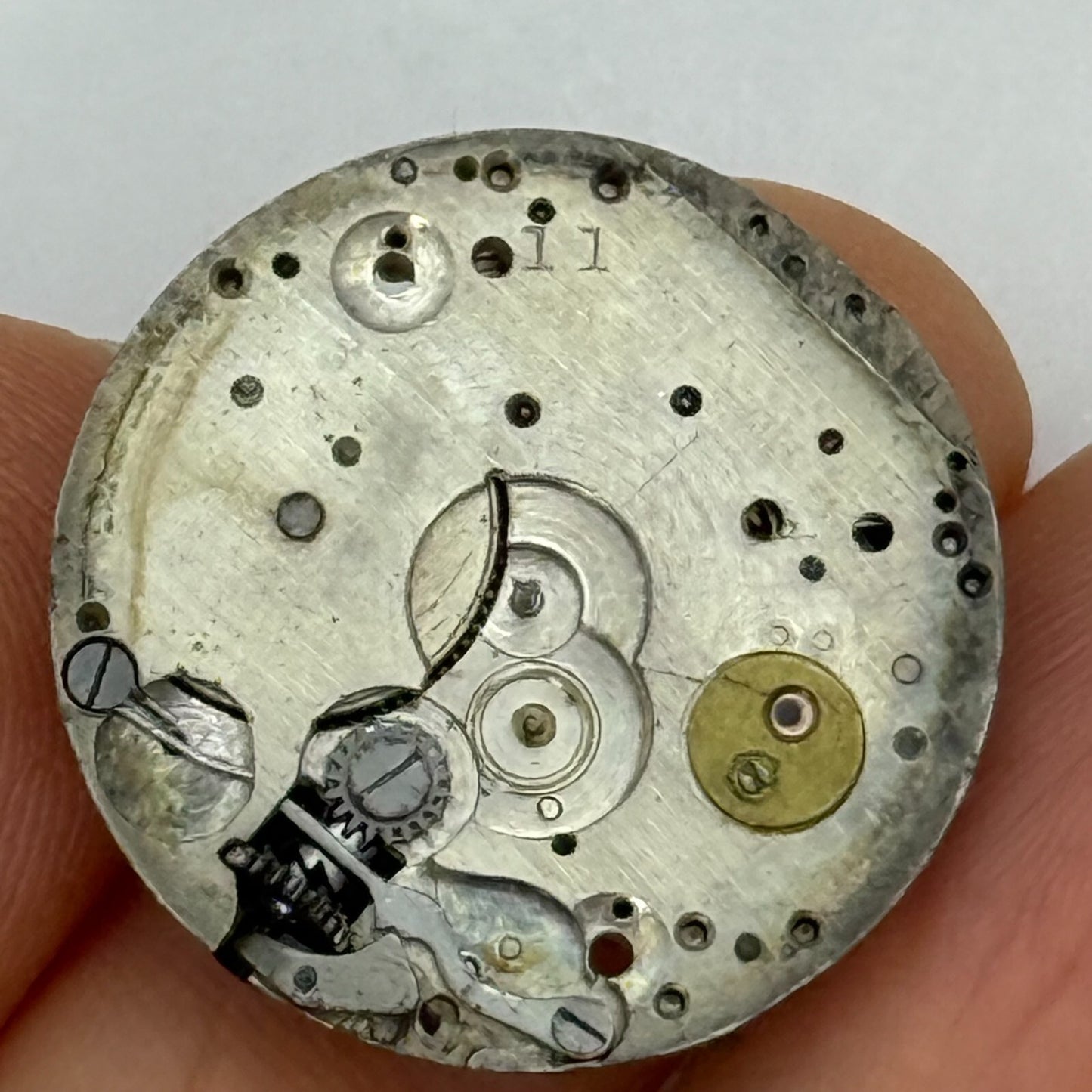 23.7mm Vintage Syda Watch Co Cal 11 Trench Balance Ok Manual Wind Watch PARTS