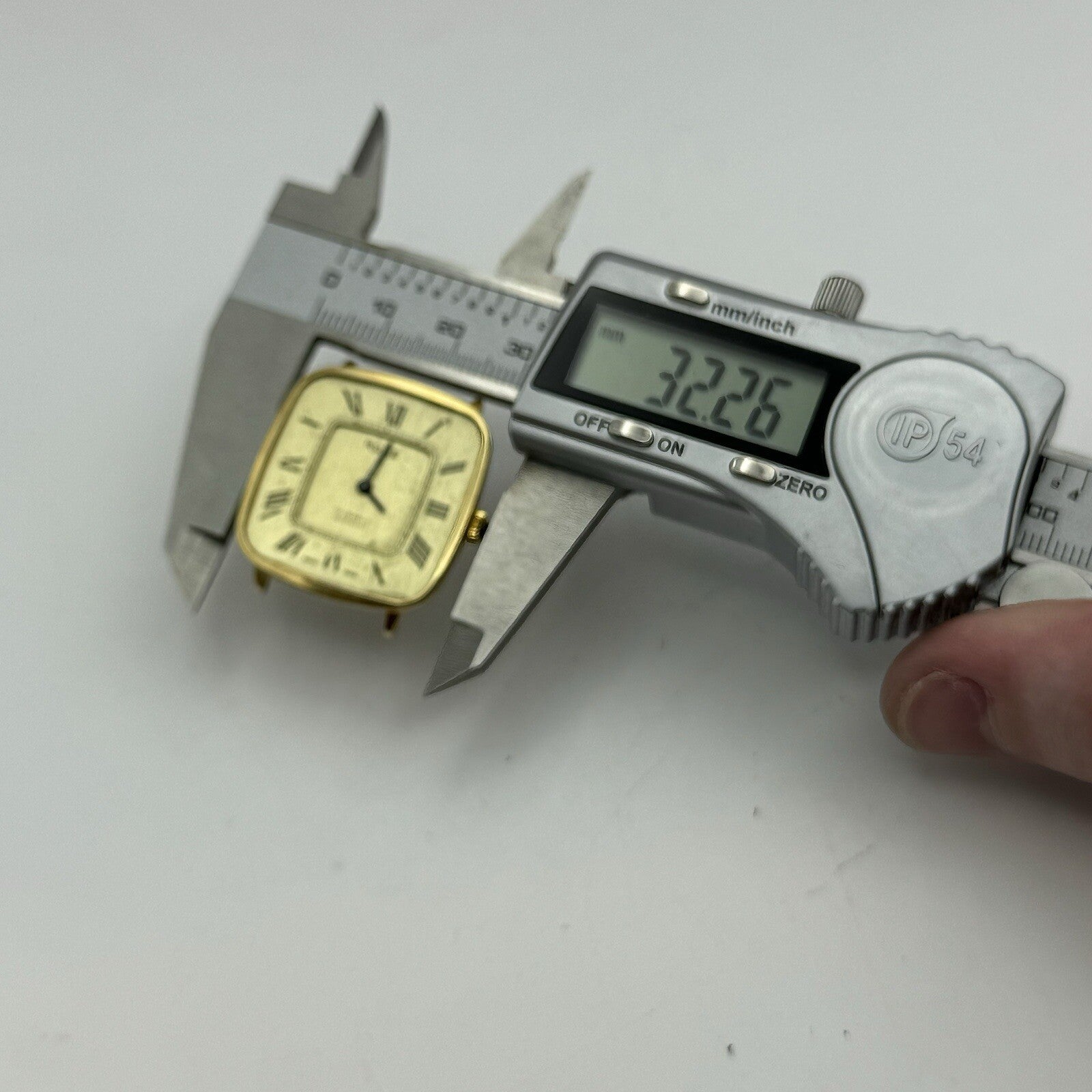 29mm Ladies Manual Wind Rone Gold Placed SwissWatch Head FOR PARTS To Restore