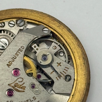 Loda Watch Movement Manual Wind Vintage Swiss 15 Jewels Parts Repair Spares 29mm