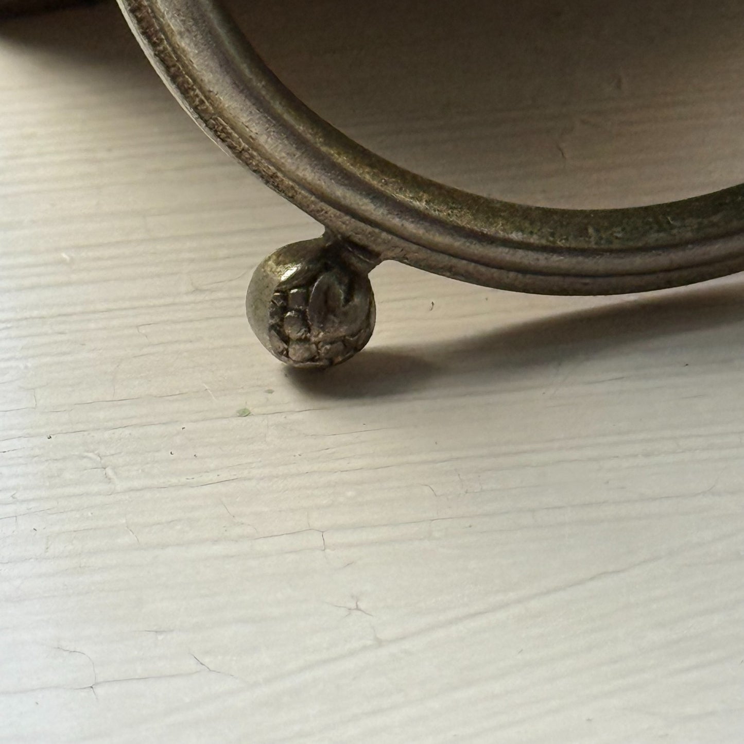 Vintage 8-Day Clock Square Unusual Metal Dore Fab Suisse 6 Jewels To Repair