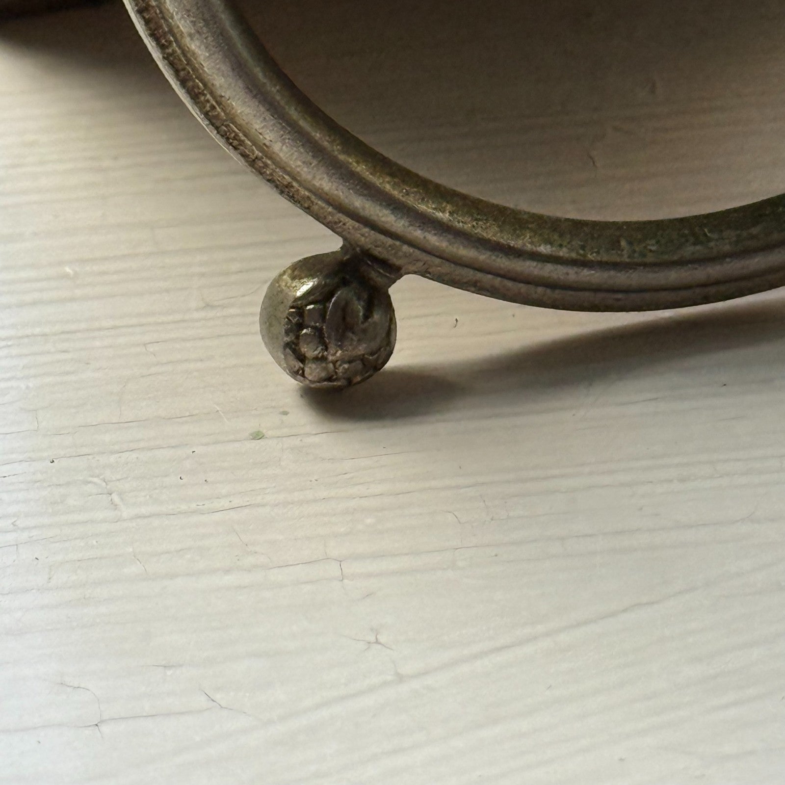 Vintage 8-Day Clock Square Unusual Metal Dore Fab Suisse 6 Jewels To Repair