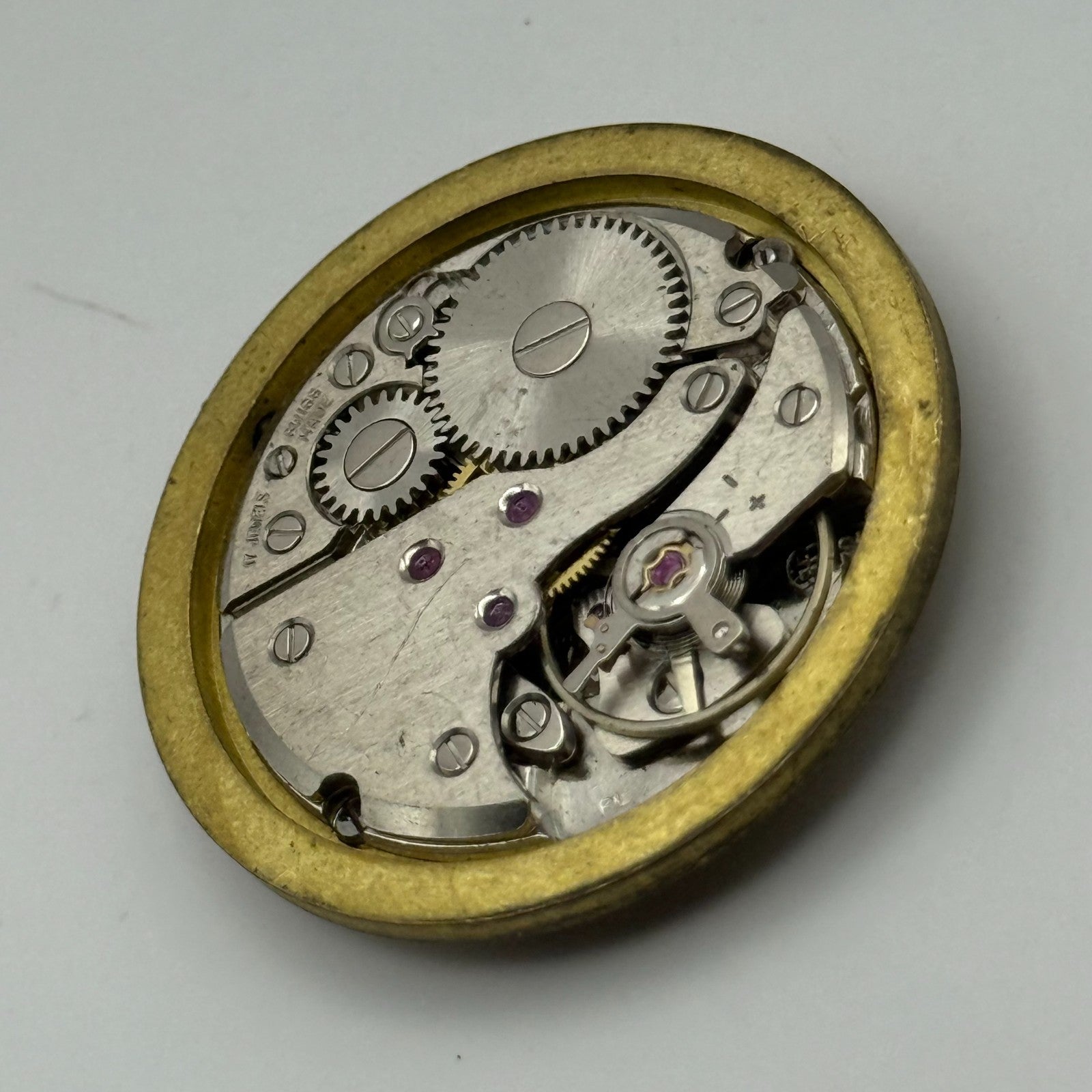 FHF 72 Watch Movement Mappin Manual Wind Vintage Swiss Parts Repair 31.6mm
