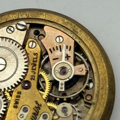 AS 1002 984 Watch Movement Accurist Manual Wind Vintage Parts Repair 29.8mm