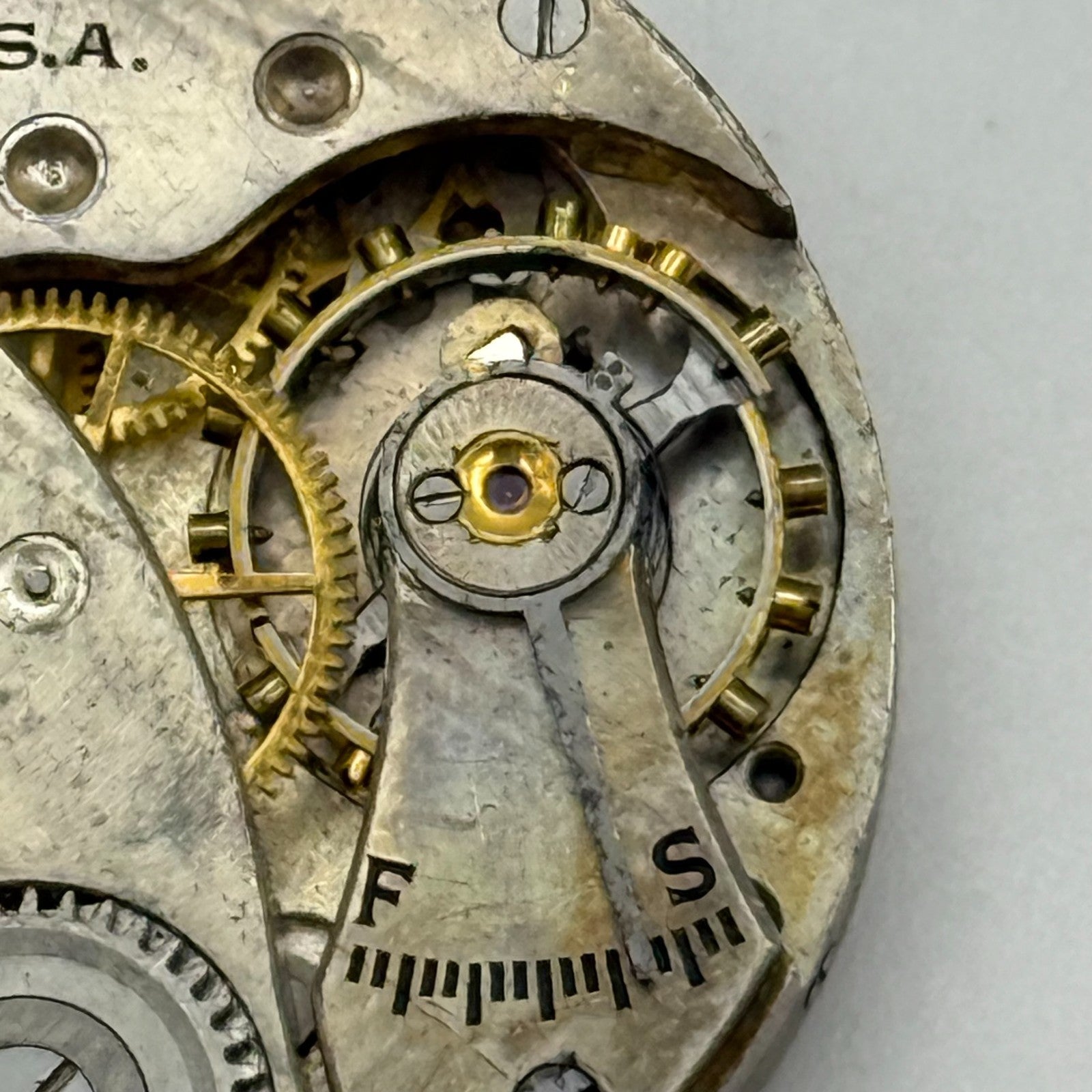 1921 Antique 3/0s Elgin 463 Model 3 American Watch Movement PARTS REPAIR SPARES